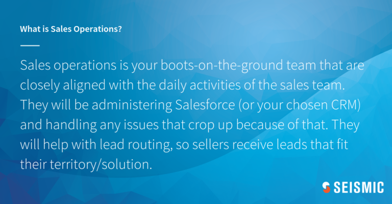 Sales Operations Definition