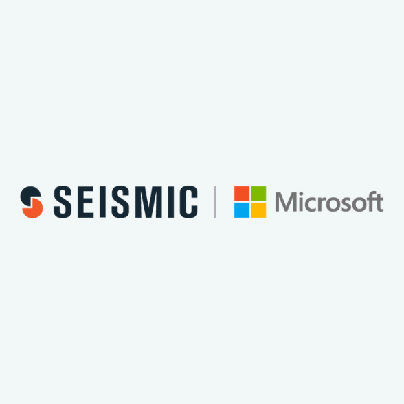 Seismic | Microsoft logos.