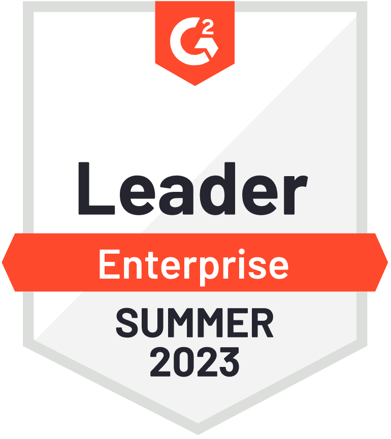 G2 Leader Enterprise Summer 2023 badge