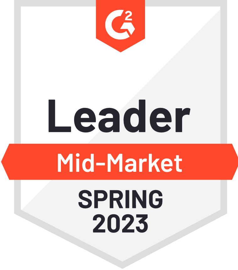 G2 Leader Mid-Market Spring 2023