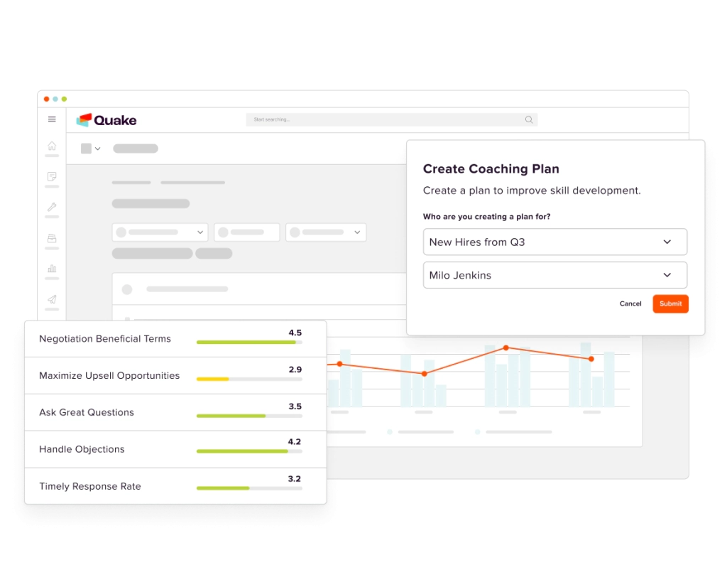 Seismic makes it easy to create a custom sales coaching plan for reps based on their strengths and weaknesses.