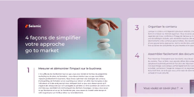 4 façons de simplifier votre approche go to market