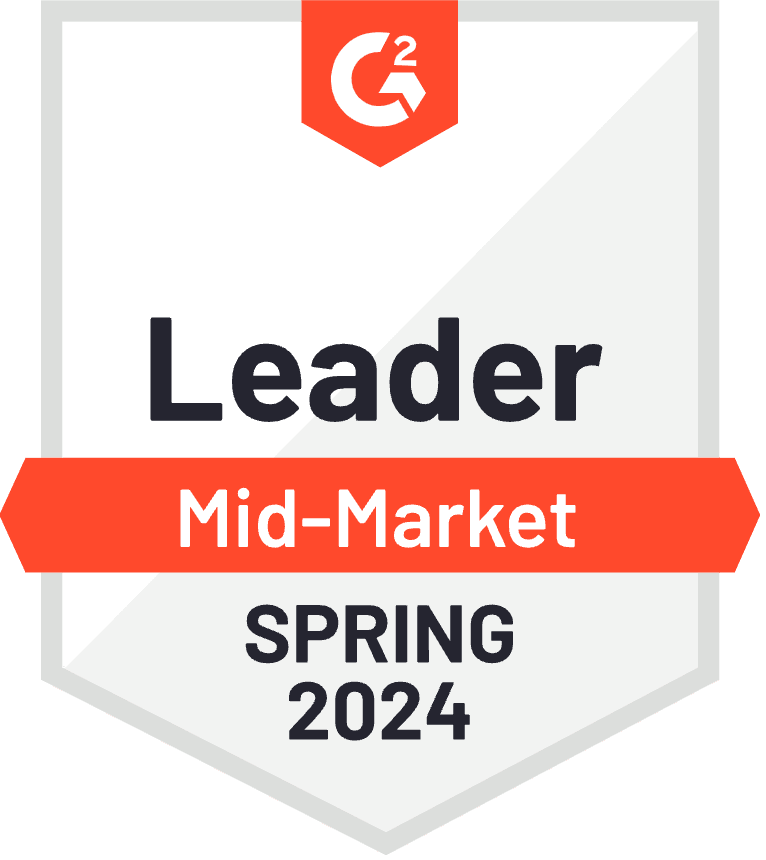 G2 Leader Mid-Market Spring 2024